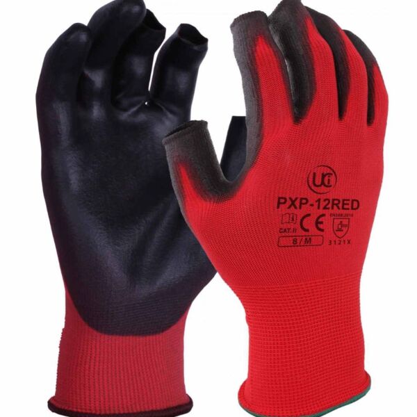 PXP-12-RED - Part Fingerless PU Palm Thumbnail