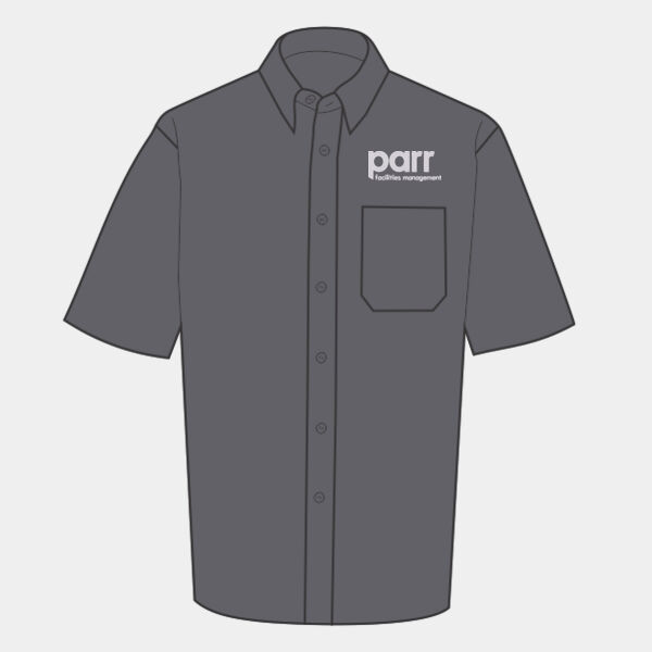 935M - Men's Short Sleeve Classic Polycotton Poplin Shirt Thumbnail