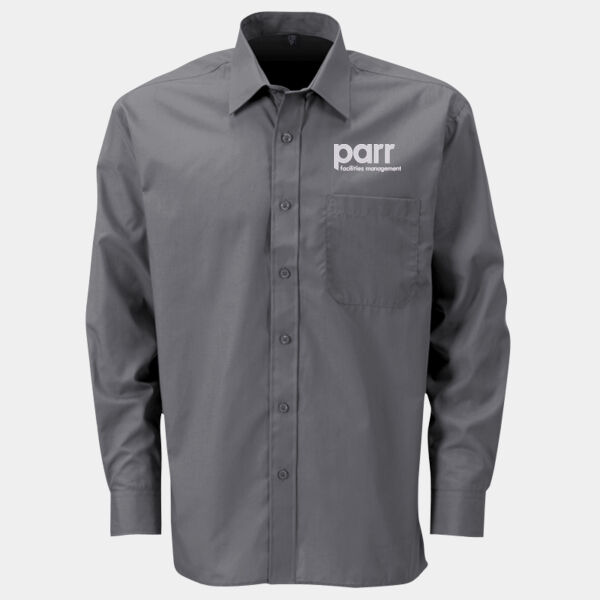 934M - Men's Long Sleeve Classic Polycotton Poplin Shirt Thumbnail